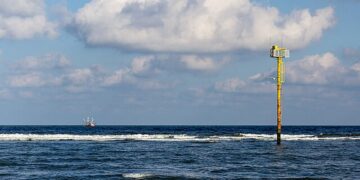 Offshore wind turbines in the North Sea representing European energy security and maritime infrastructure amid Greenland geopolitical tensions