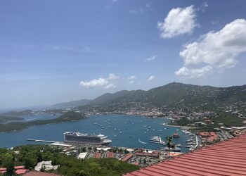 An idyllic coastline in the U.S. Virgin Islands, the former Danish West Indies territory that shares a colonial history with Greenland